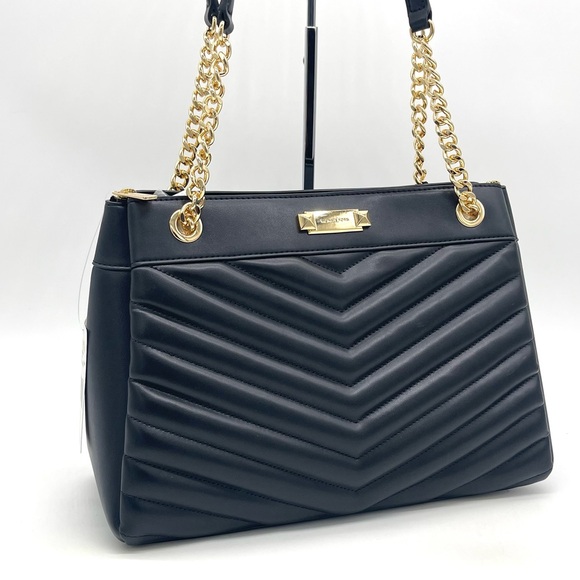 Michael Kors Black Quilted Whitney Shoulder Tote Bag - Picture 2 of 9